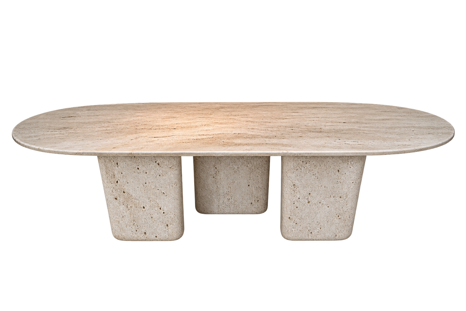 Sculptural Oval Coffee Table